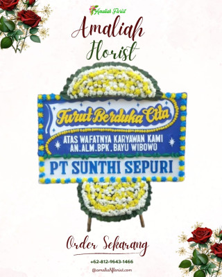 Papan Bunga Duka di Maje